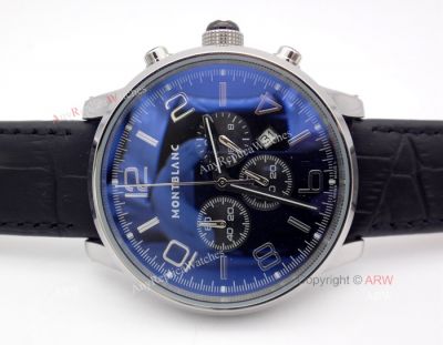 Montblanc Timewalker SS Black Chrono w/ Black Leather strap